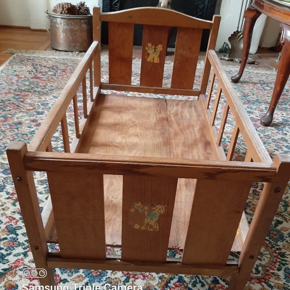 Antique Doll Cradle by Whitney Bros. Company Marlboro N H - Picture 1 of 3